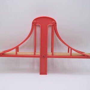 Thomas & Friends Wood Track Suspension Bridge Red Compatible with Brio Trains